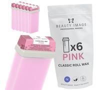 Cera Roll On Depilatoria Beauty Image con Aroma de Rosa - Crema Hidratante y Calmante para Mujer y Hombre - 110ml