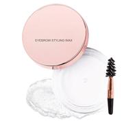 Cera transparente para cejas para peinar, secado rápido, resistente al agua, cera instantánea para peinar cejas, acabado natural, incluye cepillo, para todos los colores de cabello y tonos de piel, 7