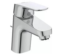 Ideal Standard B1838AA Ceraflex - Grifo de lavabo con desagüe de baja presión, grifo de baño con caño y grifo mezclador para fregadero de ahorro de agua, cromado