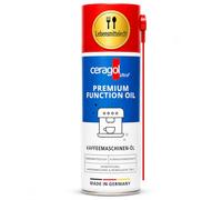 Ceragol Premium Function Oil - Aceite lubricante apto para alimentos, 200 ml - Grasa lubricante para cafeteras automáticas y cafeteras, actúa como spray de silicona, lubricante especial para grupos de