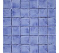 Cerames Azulejos azules mexicanos monocolor Azul Mezclilla Delgado - azulejos de mosaico, azulejos ceramica monocromáticos para cocina, baño | Un paquete de 90 baldosas azules ceramica 10,5x10,5 cm