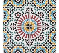 Cerames Azulejos de Cerámica Marroquí Hass - Azulejos de mosaico Marroquí para baño, cocina, sala de estar, ducha, debajo de las escaleras | Baldosas marroquíes en estilo oriental 20x20 cm