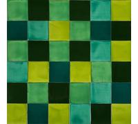 Cerames Azulejos de mosaico verde Verta de un solo color, azulejos de cerámica mexicana, azulejos mexicanos para cocina, baño, ducha, pared posterior de cocina, un paquete de 30 azulejos