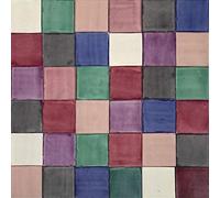 Cerames Azulejos mexicanos monocolor Ciruela - azulejos de mosaico, azulejos ceramica monocromáticos para cocina, baño, ducha | Un paquete de 90 baldosas ceramica 10,5x10,5 cm