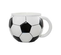Ceramic 3D Football Mug - 880ml Large Sports Coffee Cup, Cute Decorative Football Drinkware, Hand-Painted 3D Soccer Mug for Coffee Tea Latte Cappuccino Cocoa Milk Juice Soda | Sport Lover Cup Gift