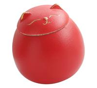 Ceramic Airtight Jar Tea Storage Cat Shape Jars Porcelain for Spices P