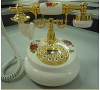 Ceramic antique telephone - pattern time series MS-9008