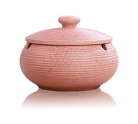 Ceramic Ashtray with Lids,Windproof,Cigarette AshtrayAsh Holder for Smokers,Desktop Smoking Ash Tray for Home Office Decoration - Pink