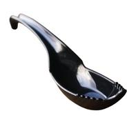 Ceramic Asian Soup Spoon, 6pcs Noodle Wonton Spoons, 14cm Ergonomic Handle Dining Spoon with Deep Bowl Design System, Porcelain Kitchen with Smooth Gloss Finish Style, Home Tableware Spoons for Use