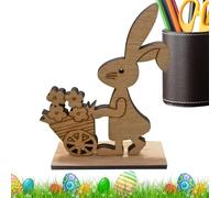 Ceramic Bunny Statues - Decorative Rabbit Figurines for Tabletop Display | Handcrafted Animal Decor Adds Whimsical Charm to Living Room Shelf Garden Decoration Charming Animal Decor 3.35x0.98x3.54 in