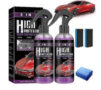 Ceramic Car Coating Spray | 3 in 1 High Protection Quick Car Coating Spray - Car Coating Agent Spray,Car Paint Coating Agent,Car Scratch Nano Repair Spray,Car Wax Polish Spray (2Pcs)