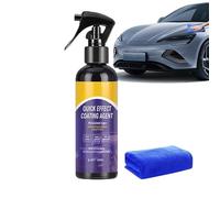 Ceramic Coating Car, 100ML Auto Ceramic Coating For Car, Advanced Ceramics Coatings Cars Spray Wax With Towel Hydrophobic Dirt-resistant Cars Paint Restorer For Swirl Trim Restoration SUV RV Truck