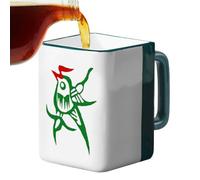 Ceramic Coffee Mug - 400ml Mahjong Water Cup | Authentic Chinese Style Ceramic Mug, Novelty Coffee Mugs, For Women Men Family Friends Home Kitchen Travel Work