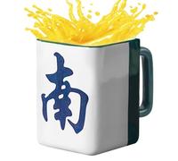 Ceramic Coffee Mug - 400ml Mahjong Water Cup, Novelty Coffee Mug for Hot & Cold Drinks, Ceramic Material, Dishwasher & Microwave Safe | for Women, Men, Family, Friends, Home
