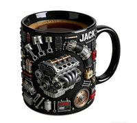 Ceramic Coffee Mug Set - Vintage Mechanical Cup, Engine Style Coffee Cups | Heat Resistant Drinkware Collection, Comfortable Anti Slip Handle Ceramic Mugs With Elegant Design For Home Office