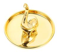 Ceramic Decorative Tray with Elephant Trinket Storage Plate Rings Necklaces Earrings Unique Birthday Present Stylish Jewelry Organizer for Home