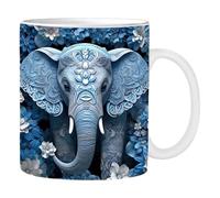 Ceramic Elephant Mug - 350ml Tea Coffee Cup, Large Drinking Container, Soup Juice Water Holder | Kitchen Tableware, Microwave Safe Beverage Cup, Home Office Daily Drink Accessory