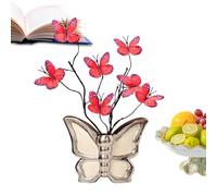 Ceramic Flower Jarrón, Bouquet Holder Centerpiece Table Decorations, Farmhouse Jarrón Butterflies Home Decor for Birthday Wedding Farmhouse Bedroom Living Room Dorm Indoor