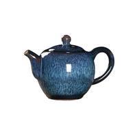 Ceramic Fully Handmade TeaPot 300ml Tianmu Glazed Tea Pot Single Pot Single Tea Set Zisha Teapot Clay Heated Kettle Teapots Bar