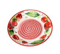 Ceramic Garlic Grinder Plate Features A Textured Bowl That Grinds And Mince