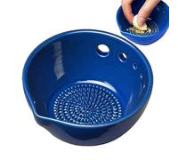 Ceramic Grater - Handmade Ginger Grinder, Kitchen Garlic Shredding Dish with Etched Teeth, Non Slip Food Prep, Ideal for Turmeric Onion Chocolate Cheese or Citrus Zest