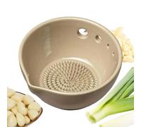 Ceramic Grater Plate, Multi-Purpose Ginger Shredding Grinder for Paste with Non-Slip Base, Premium Kitchenware for Garlic Turmeric Onion Cheese Food Prep Restaurant Cooking Design 1 Piec