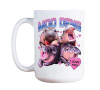 Ceramic Hippo Cup, Creative Coffee Mug, Stylish Tea Cup, Workplace Coffee Mug, Hippo Pattern Mug, Animal Design Mug, Hippo Ceramic Mug Perfect for Tea or Coffee Breaks
