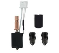Ceramic Hotend Kit para Anycubic Kobra S1, Boquilla Calefactora, Extrusor, Bloque Calefactor y Resistencia de Corte Térmico; Boquilla de Acero Endurecido de 0,2/0,4/0,6 mm y Manguito de Silicona