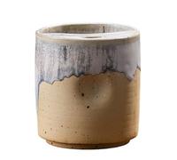 Ceramic Latte Cup, Sip Hole Mug, 500ml Drinking with No Handle Feature, Travel Cup 4.13x3.9 Inches with Portable Detail, Beverage Accessory, Coffee Water Tool for Home Car Office Hotel Picnic