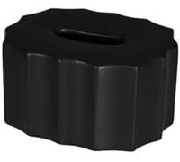 Ceramic Living Room Elegant Creative Fashionable Tabletop Decorative Tissue Box(Nero)