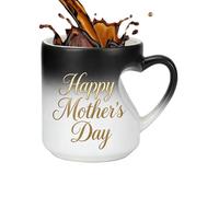 Ceramic Mug - 325ml Heat, Color Changing, Drink Supply with Practical Detail, Heart Shape Piece with Stylish Feature, Mug, Juice Chocolate Milk Water Party Home Gathering Event Dorm Hotel Apartment Ki