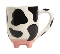 Ceramic Mug - Animal Print Drinking Cup, Large Capacity Beverage Holder, Handmade Heat Resistant Tea Vessel, Wide Rim Milk Coffee Cup For Hot Drinks | For Office Breakfast Home Kitchen Tea Milk Use