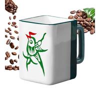 Ceramic Mug Cup - Tea Drinking Vessel, Rounded Shape with Easy Hold Handle, High Temperature Fired with Gloss, Beverage Mug Look, Coffee Tea Cup for Home Office