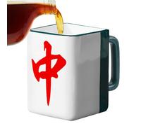 Ceramic Mug Cup - Tea Drinking Vessel, Rounded Shape with Easy Hold Handle, High Temperature Fired with Gloss, Beverage Mug Look, Coffee Tea Cup for Home Office