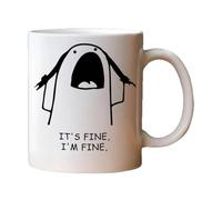 Ceramic Mug For Gifting, Funny Coffee Mugs| 330ml Ceramic Tea Cup | Water Mug With Handle | For Coworkers Friends Office Home Birthday Juice Drinks Restaurant Kitchen Hotels