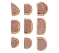 Ceramic Mug handleMold Set - 9 Piece Wooden Pottery Tools, Multi Shape Design | Clay handleMaking Formers For Cup, Mug, Handmade Pottery, Art Projects, Studio, School, Beginner Practice