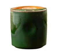 Ceramic Mug With Sip Hole - 500ml Drinkware | Vintage Kiln Glaze Handleless Coffee Cup, No Handle Travel Tumbler Water Mug For Women Travelers Home Car Office Patio Camping Hotel Picnic
