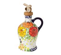 Ceramic Oil Dispenser 600ml Large Capacity UV Protection Drip Proof Spout Elegant Kitchen Decor Gift for Home Chefs