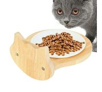 Ceramic Pet Food Bowl, Suspension Design Cat Bowl for Cage, Cage Mounting for Dogs, Cats, Rabbits, Small Animals Designed with Small Animals in Mind, 7.09x7.09x5.91 Inches
