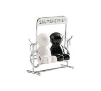 Ceramic Salt And Pepper Shakers with Swing Top Design Leak roof Kitchens Countertops Decors for Home Cooking Essential
