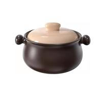 Ceramic Slow Cooker, Stoneware Casserole with lid, Soup Pot for Stew, Soup Pot for Stew, Soup, Rice, Für viele Rezepte geeignet, Suppenttopf