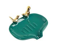 Ceramic Soap Dish - Keeps Soap Dry Hygienic | Self-Draining Bird Design Modern Plate | For Homeowner Kitchen Sink Shower Counter Vanity Dorm Apartment Guest Bathroom