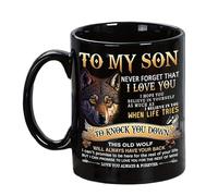 Ceramic Son Mug - 330ml Coffee Cup, Durable Classic Mug for Home, Balcony, Garden or Park, Family-Friendly Drinkware, Perfect for Coffee, Tea, Whiskey, Camping, Picnic, and Daily Use