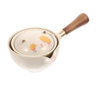 Ceramic Teapot - Rotating Strainer Pot Delivering Brewing Function, Heat-Resistant Build Offering Convenient Pour Control, Functional Tea Server Suitable For Company Hotels Restaurants Home