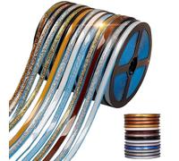 Ceramic Tile Gap Tape, 2026 New Peel Self Adhesive Caulk Strip, Waterproof Self Adhesive Sealing Tape for Kitchen Bathroom Toilet (Rainbow Silver,Planar)