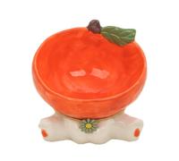 Ceramic Tilted Cat Bowl - Tilted Cat Feeding Bowls | Ceramic Tiltedd Food Bowlss with Fruit Shape, 245ml Fashionable Pet Feeder Bowls, Cute Feeder For Dry Food, Snack and Wet Foods