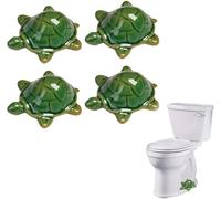 Ceramic Turtle Knob Covers Toilet, Ceramic Tortuga Pomos Cubiertas para WC, Cubiertas de Cerámica Tortuga Tortuga Turtle Toilets Floor Bolt Cover Decorative Ceramic Toilets (4)