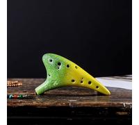 Cerámica 12 agujeros Cerámica Alto C Ocarina Flauta Instrumento musical for regalo de principiante (Color : L)