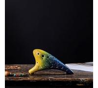 Cerámica 12 agujeros Cerámica Alto C Ocarina Flauta Instrumento musical for regalo de principiante (Color : C)