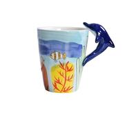 Cerámica 3D Diseño de Perro Taza de Café Taza de Té Tapa Cuchara Tazas Divertidas Regalos para Mujeres Taza de Café Taza 3D Taza Personalizada Cappuccino Mejor Amigo Regalo de Navidad